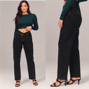 Abercrombie & Fitch Curve Love High Rise Dad
Criss Cross Jeans Black Size 26 2R